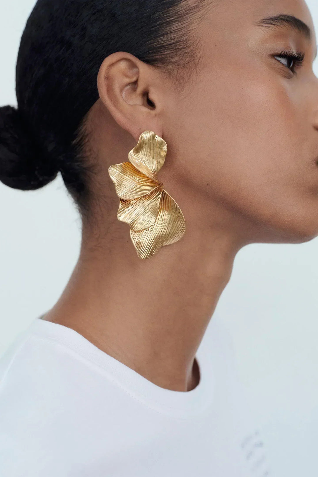 Metalo Tekstūros Lapų Pakabukai