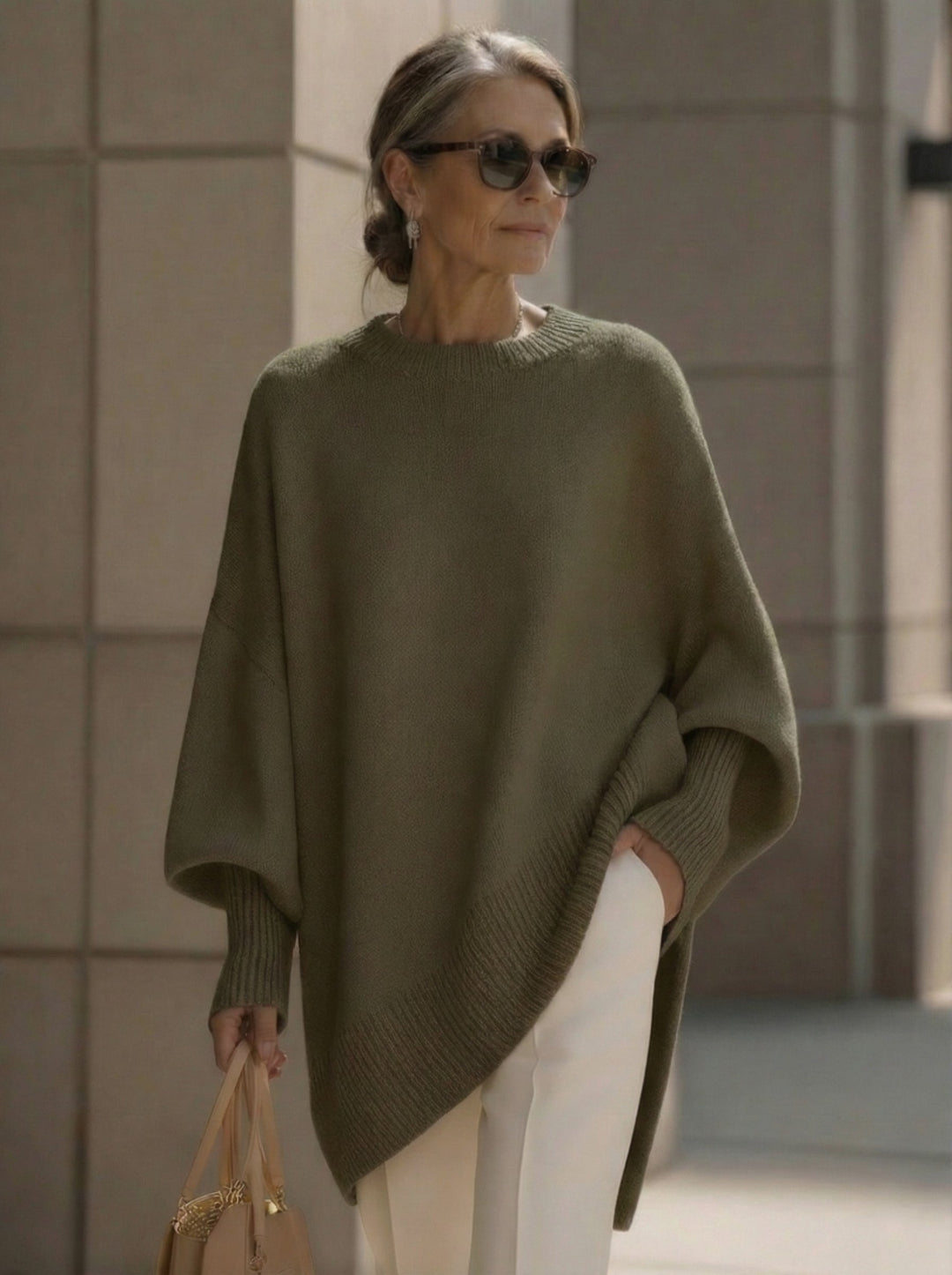 Nida™ – Jaukus Oversize Megztinis su Vilna