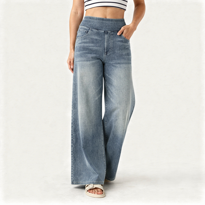 Meda™ – Aukštos juosmens elastingos kelnės (rudeniui)