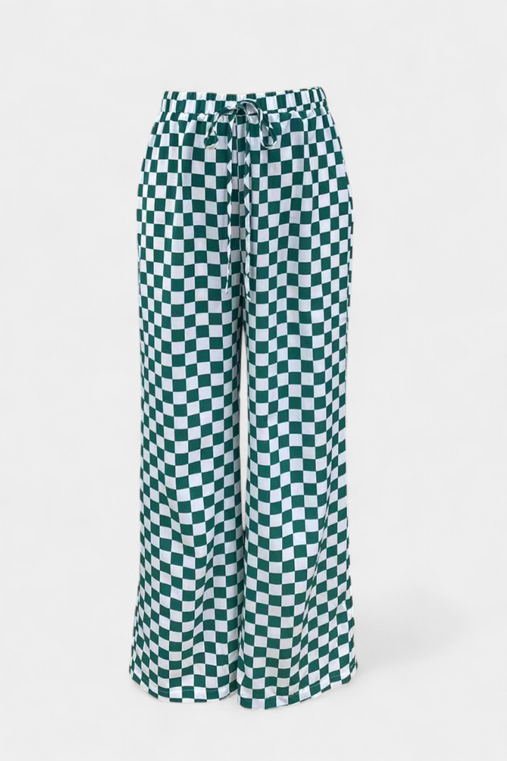 Hilaria Platas Kelnės su Keturiomis Linijomis