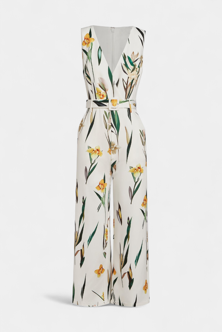 Slara Mono Ilgos Atostogos su V-formos Iškirpte ir Reguliuojamu Diržu