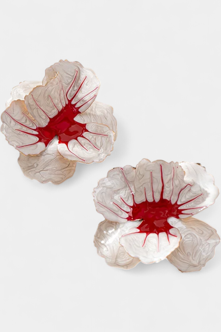 Geometriniai auskarai žiedo forma