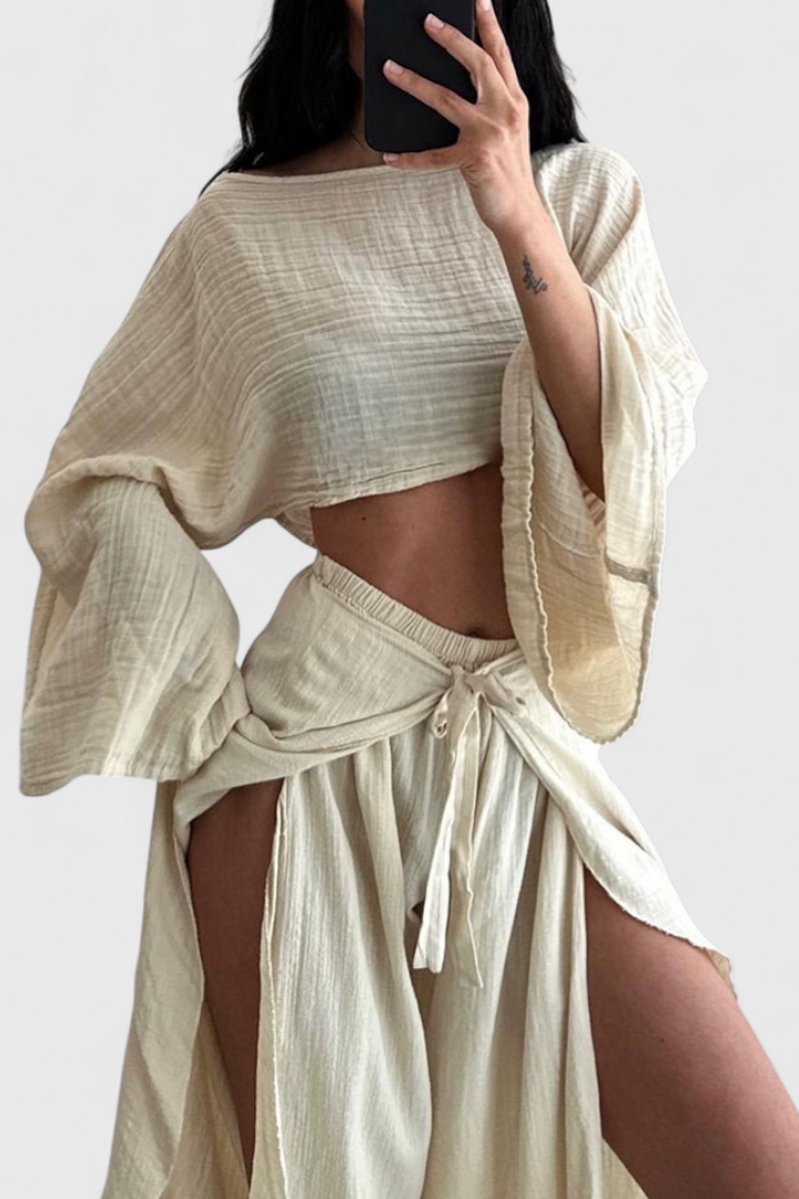 Maeva Dviejų Dalių Kasdienis Komplektas su Atvartu ir Juostele