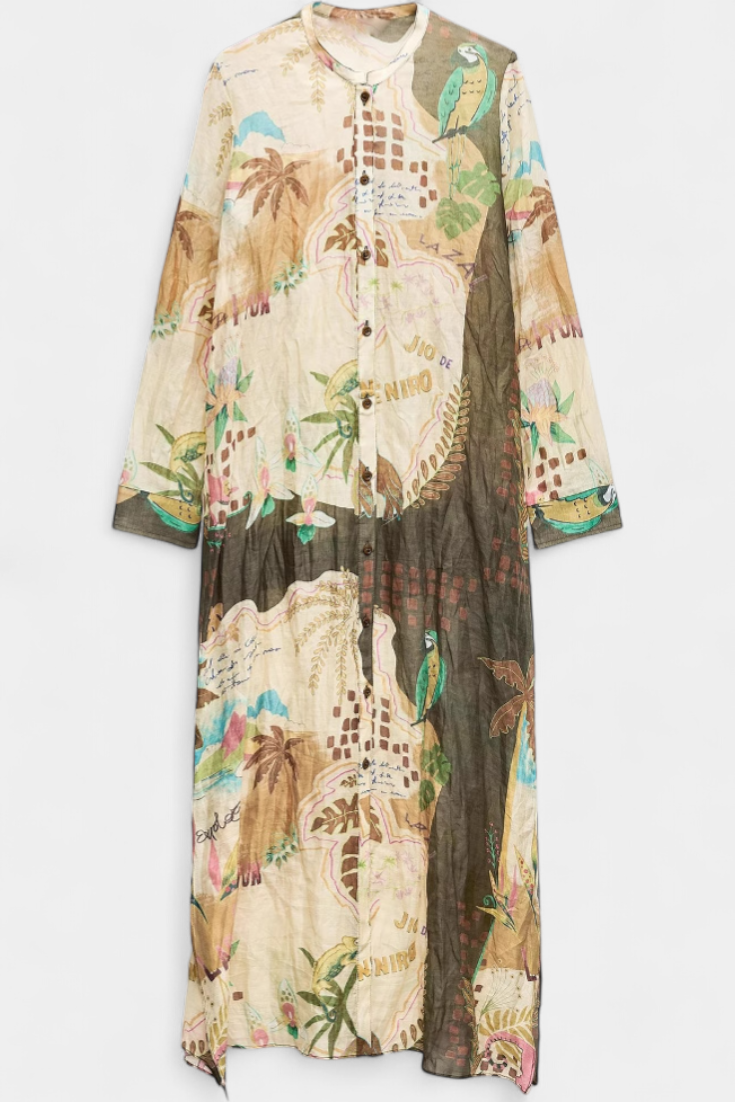 Melvina Koordinuotas Lino Komplektas su Timeless Stiliumi