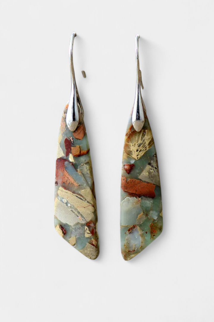 Paukščių auskarai su įvairių spalvų cirkoniais