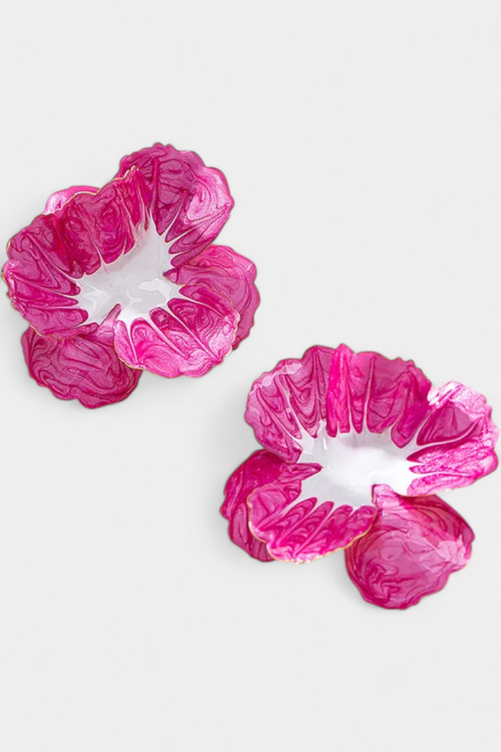 Geometriniai auskarai žiedo forma