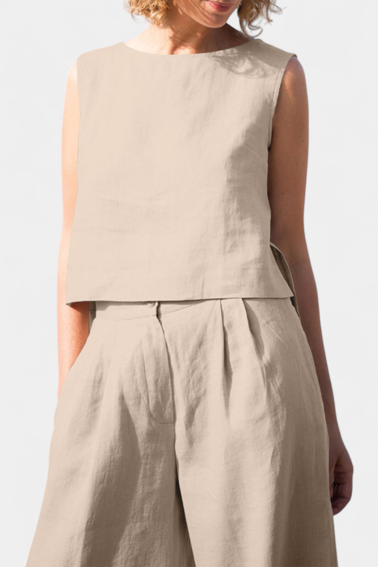 Yvanne Vintage Komplektas be Rankovių Vasarai