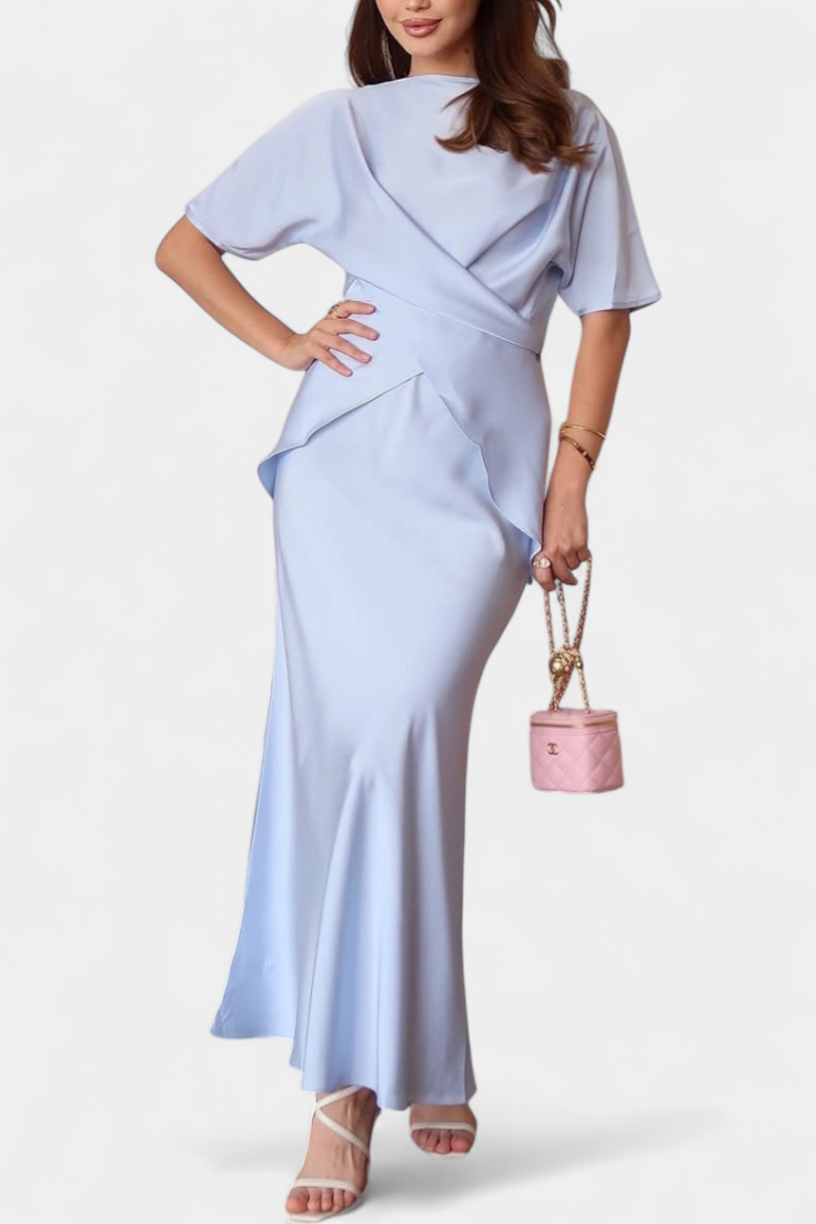 Veleda Top su Kryžminėmis Petnešomis ir Plūstančiais Sijonais