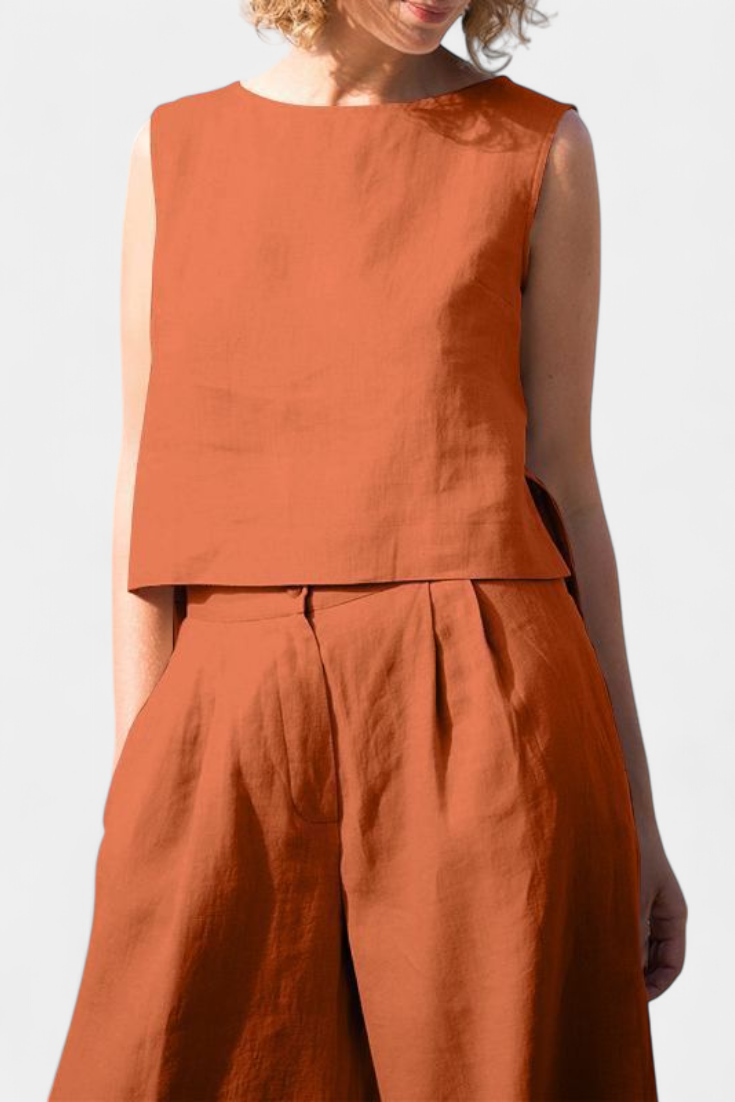 Yvanne Vintage Komplektas be Rankovių Vasarai