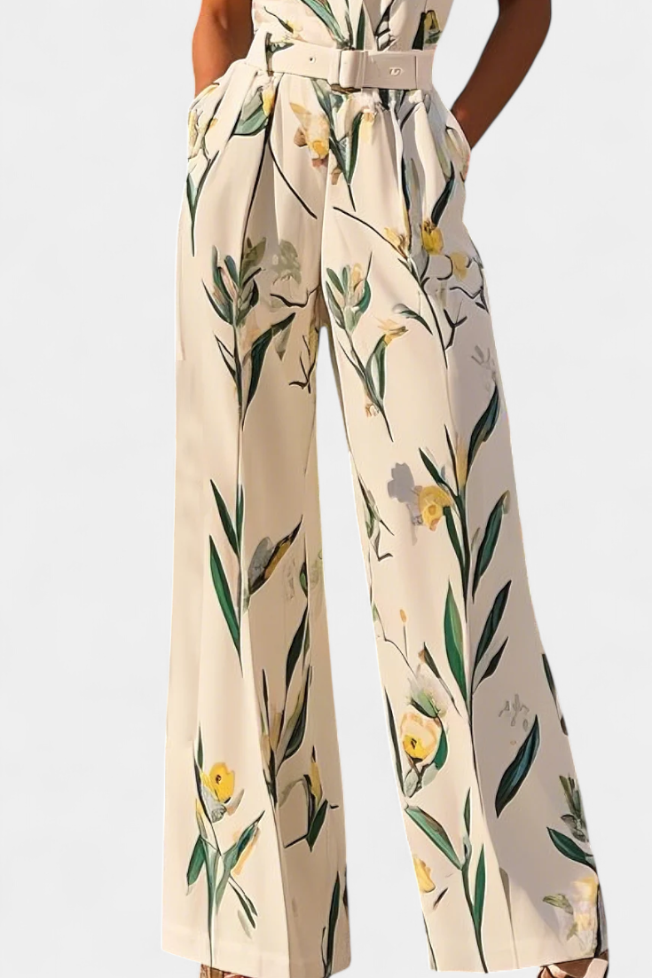 Slara Mono Ilgos Atostogos su V-formos Iškirpte ir Reguliuojamu Diržu