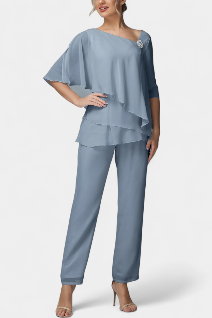 Ramona Dviejų Dalių Komplektas su Moteriška Siluetu be Pastangų