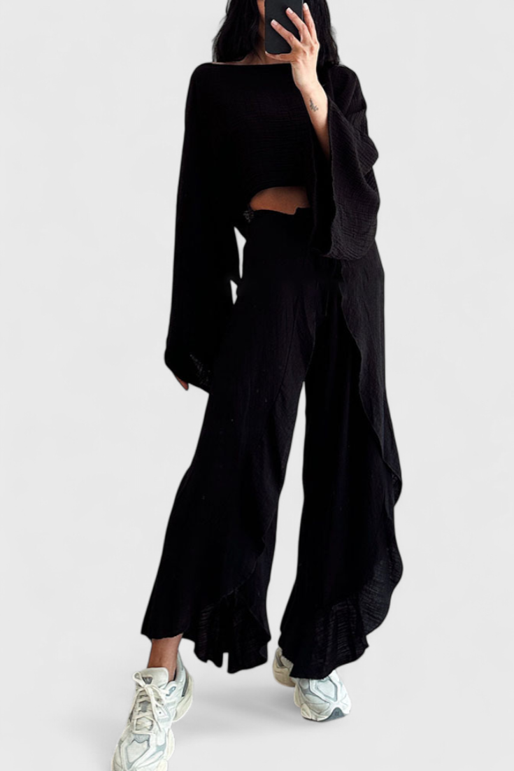 Maeva Dviejų Dalių Kasdienis Komplektas su Atvartu ir Juostele