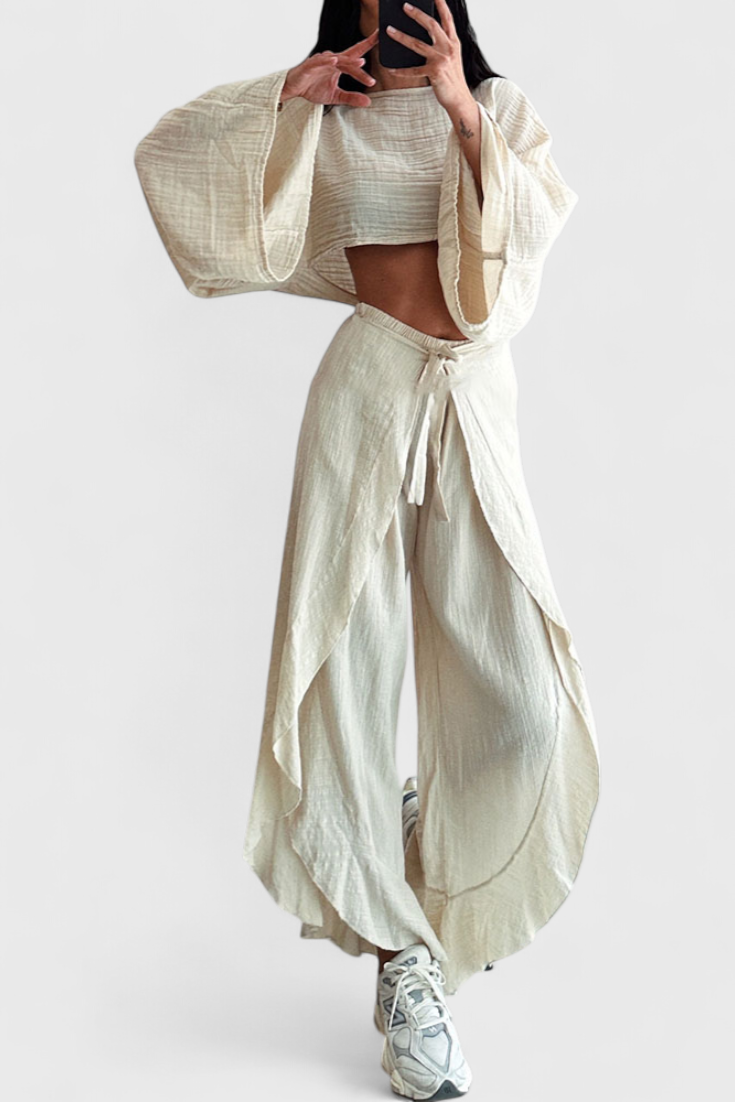 Maeva Dviejų Dalių Kasdienis Komplektas su Atvartu ir Juostele