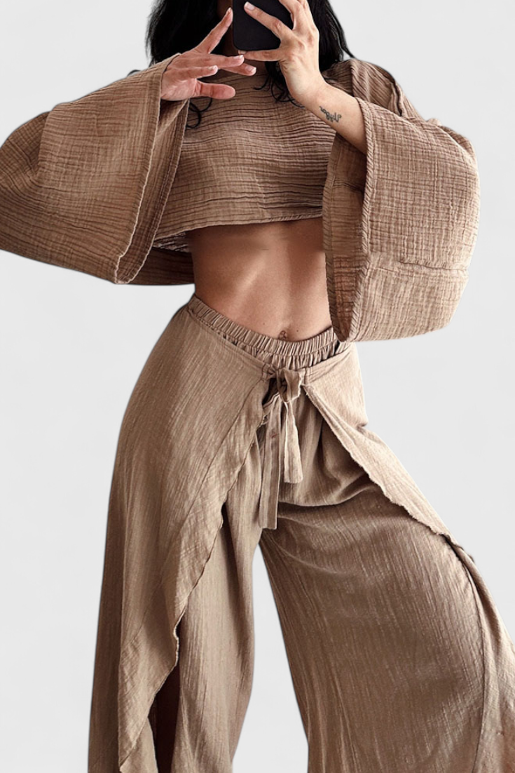 Maeva Dviejų Dalių Kasdienis Komplektas su Atvartu ir Juostele