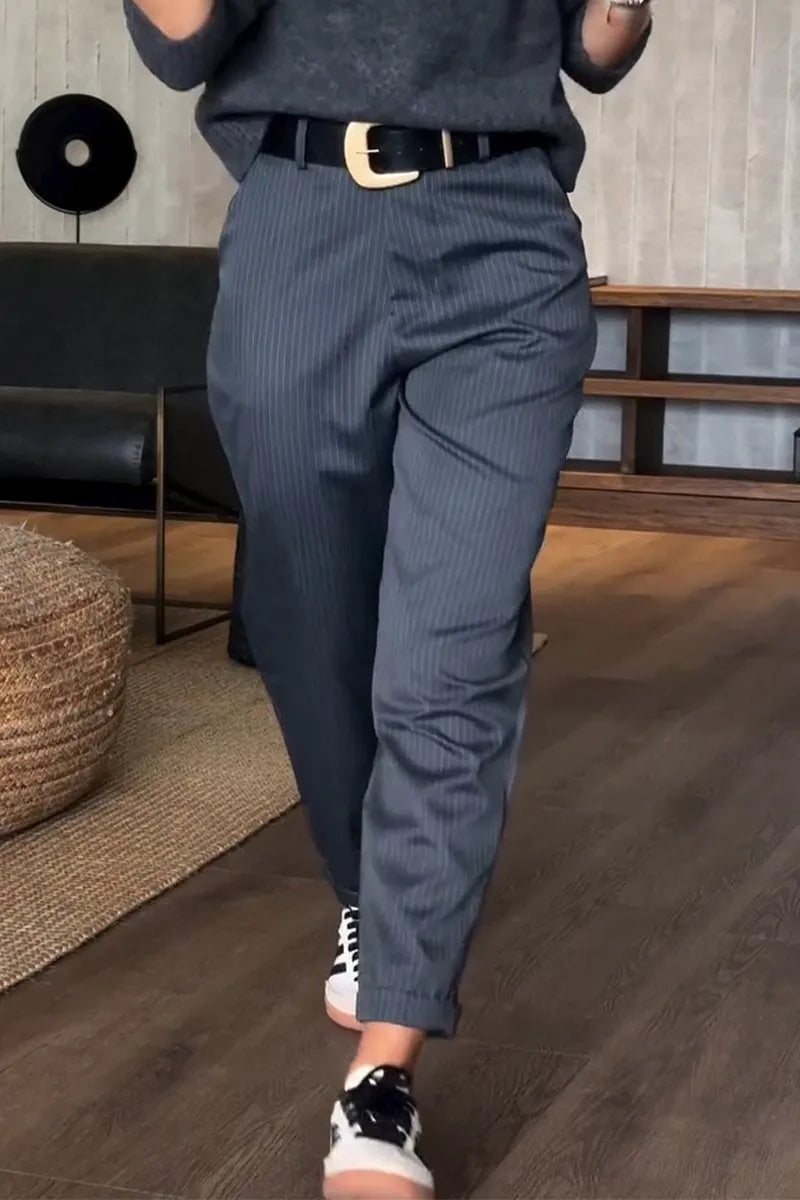 Kotryna™ - Elegantiškos, Figūrą praradusios kelnės su juostele