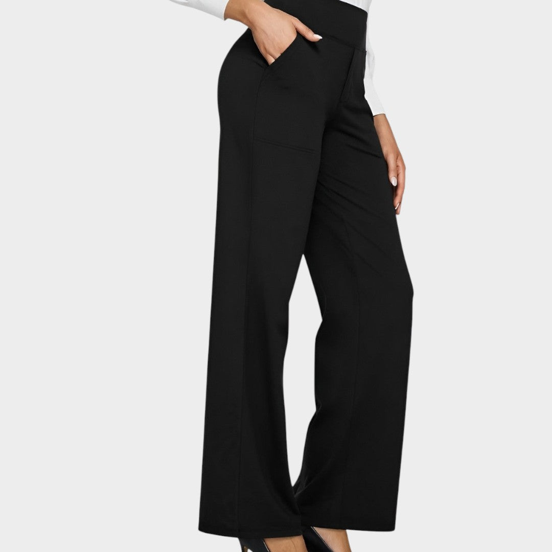 Calista™ | Moteriškos laisvos kelnės rudos spalvos 