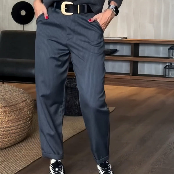 Kotryna™ - Elegantiškos, Figūrą praradusios kelnės su juostele