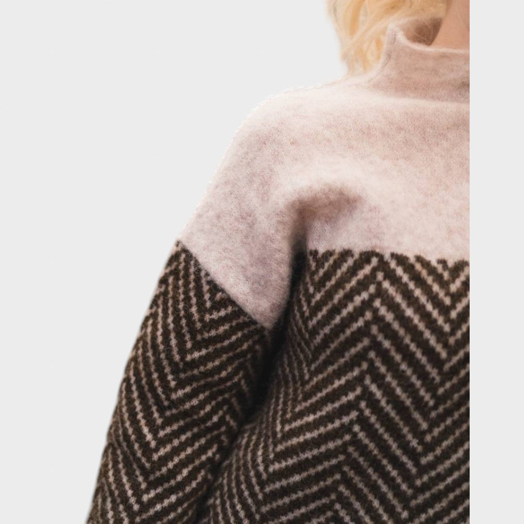 Adelie™ - Aukštos kokybės megztinis su aukštu kaklu iš prabangių medžiagų 